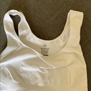 Blanqi white postpartum nursing support tank top